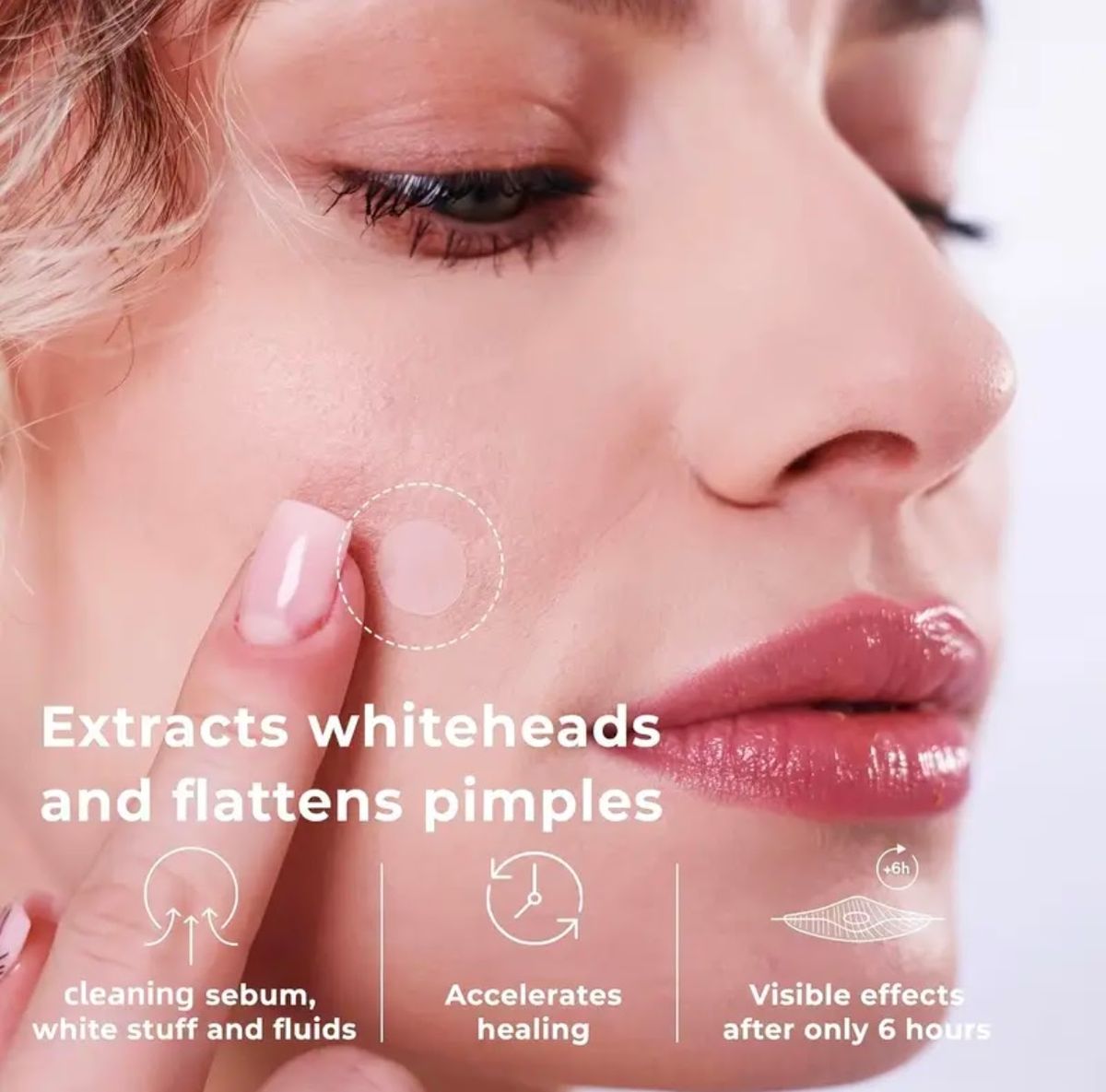 Invisible pimple patches